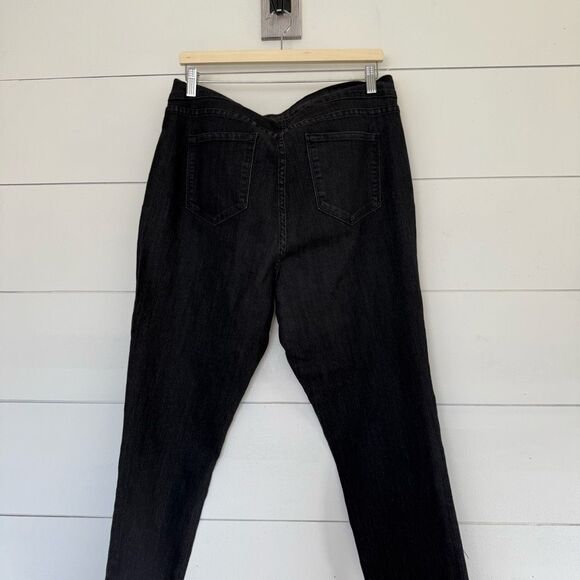 NYDJ Not Your Daughters Jeans Women’s 16 Lift Tuck Black Wash Skinny Jeans - Picture 3 of 6